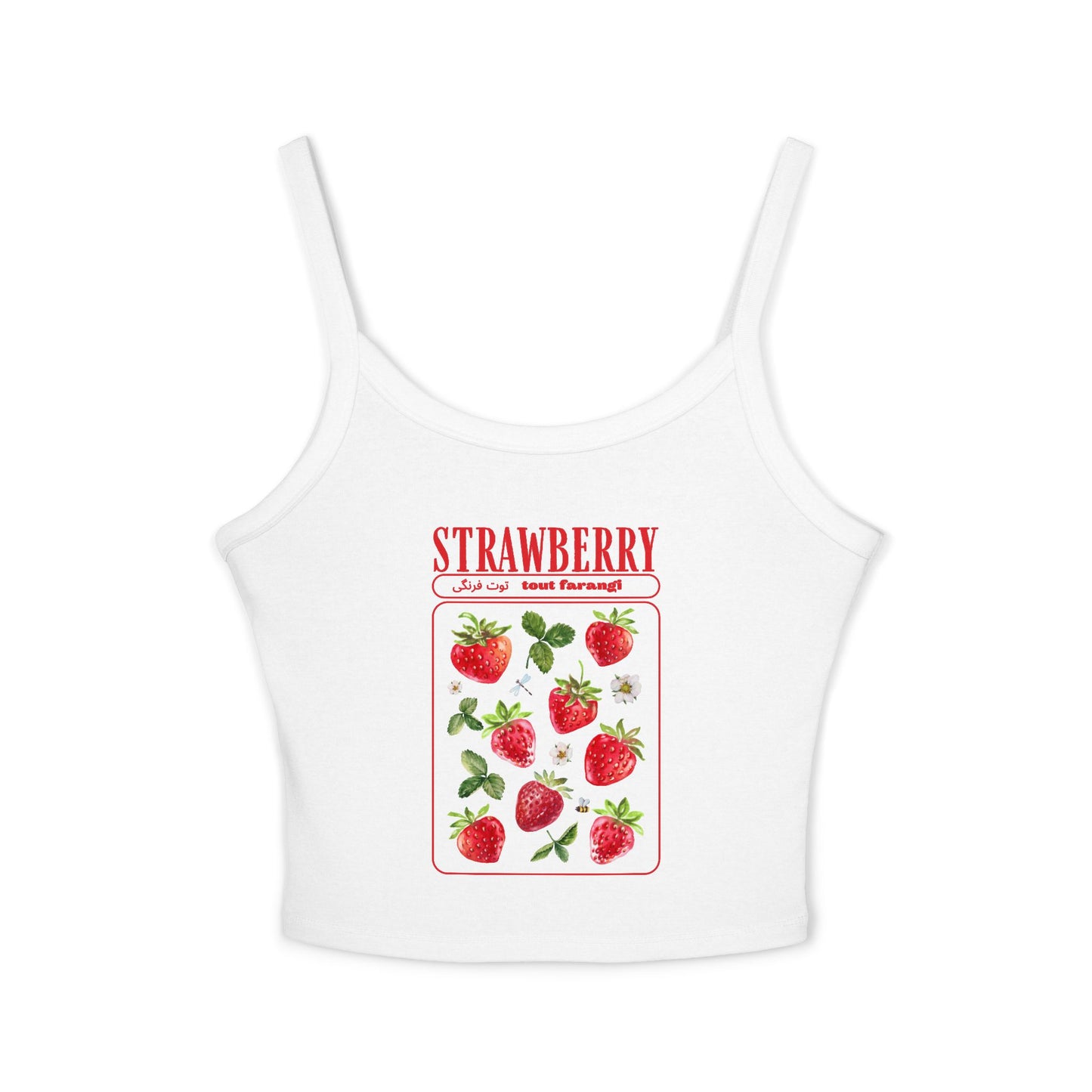 STRAWBERRY - Women's Spaghetti Strap Tank Top