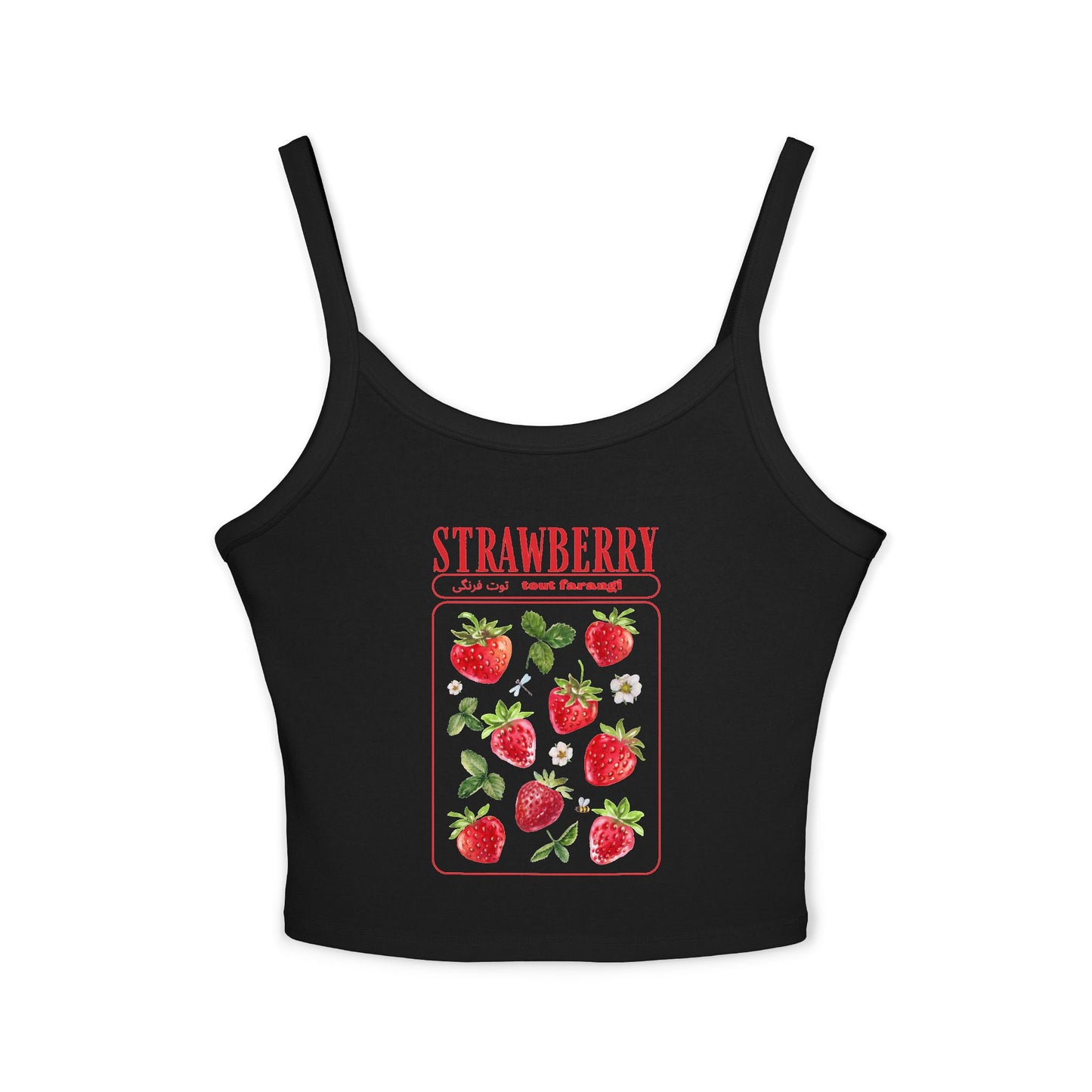 STRAWBERRY - Women's Spaghetti Strap Tank Top