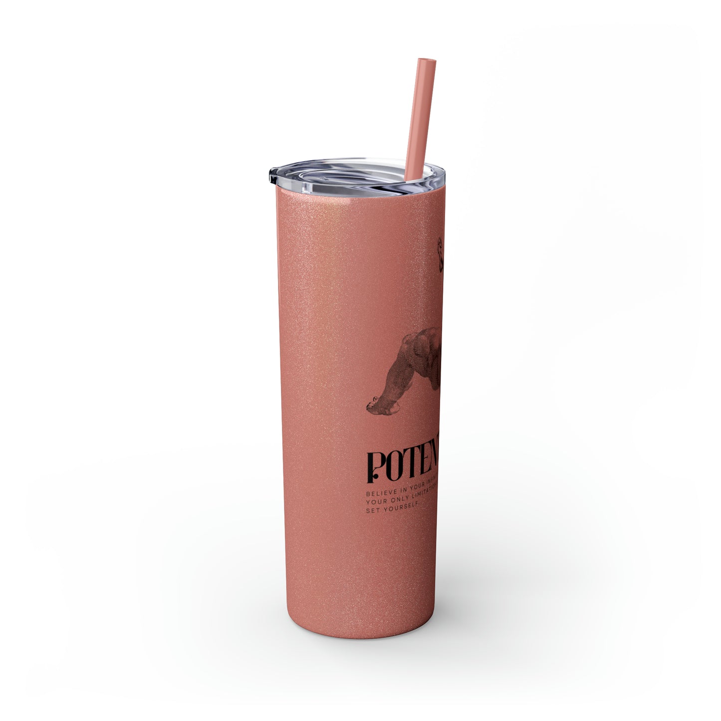 Potential - Skinny Tumbler with Straw, 20oz